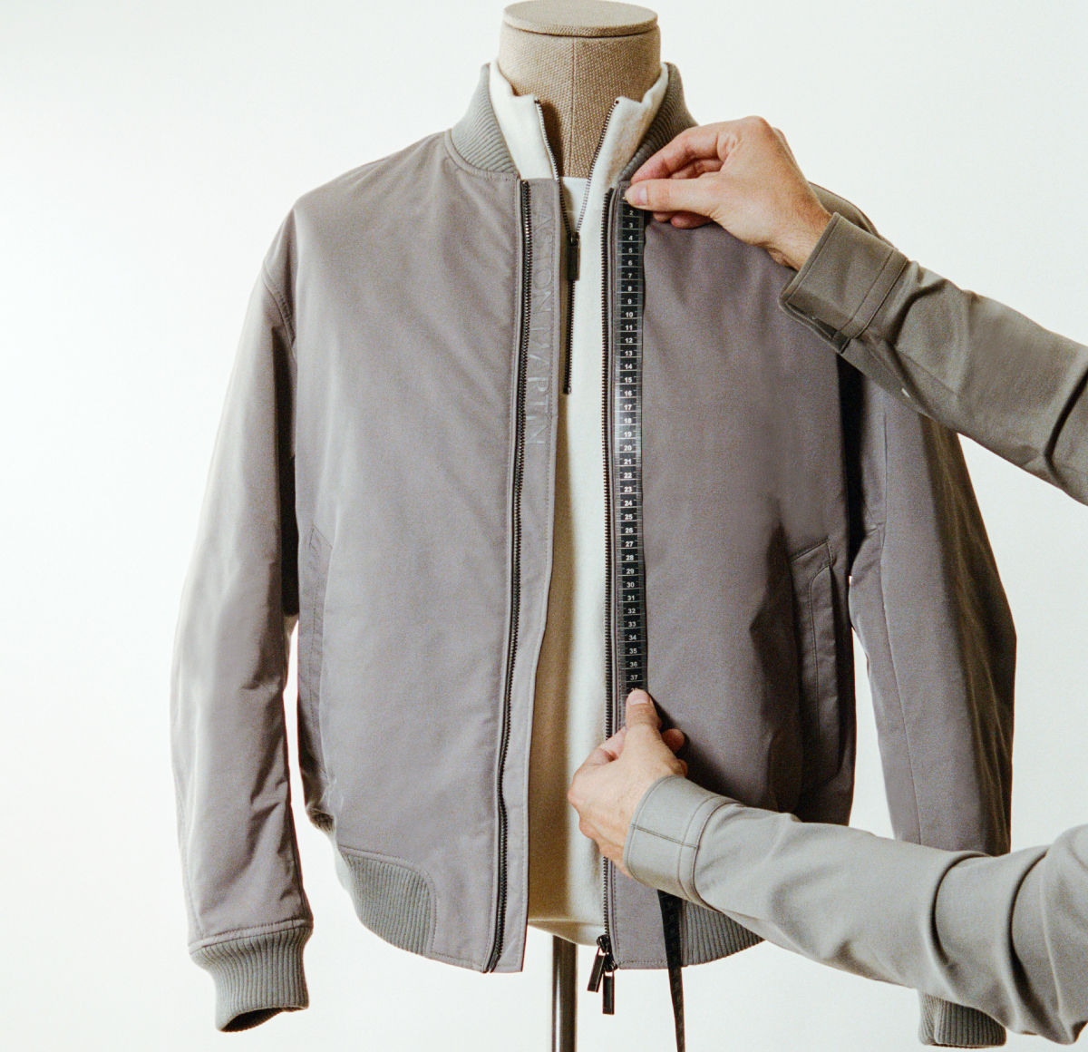 Bomber jacket from the BOSS x Aston Martin collection