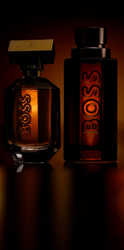 A gif showing ingredients of BOSS perfumes 