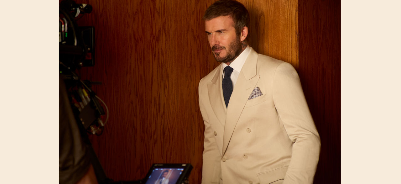 BOSS BY BECKHAM collection shooting behind-the-scenes