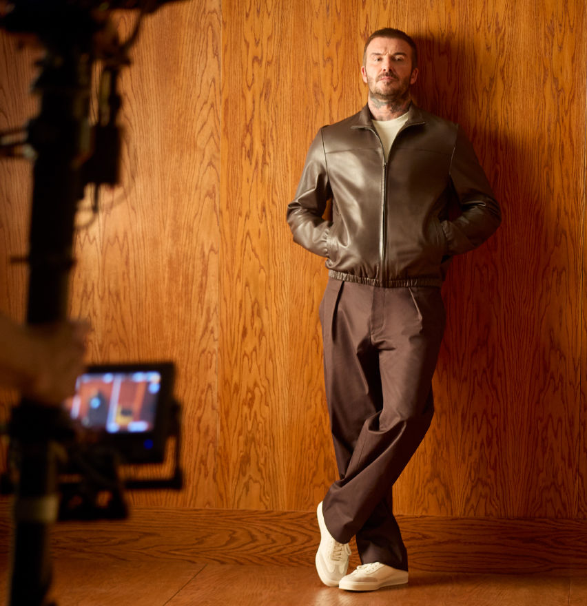 BOSS BY BECKHAM collection shooting behind-the-scenes