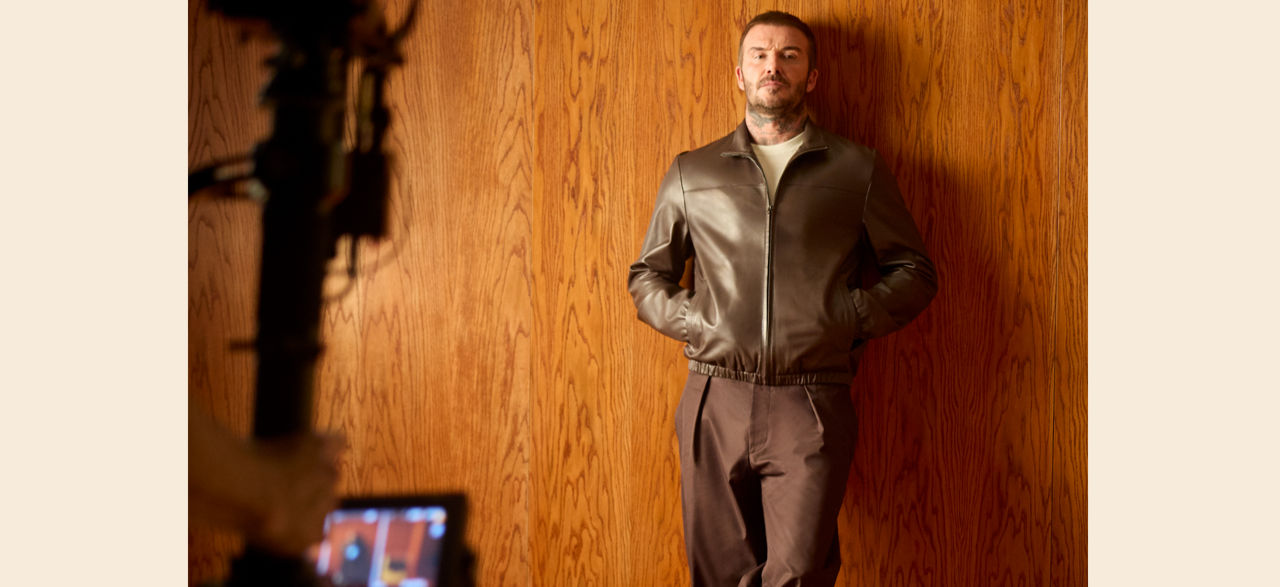 BOSS BY BECKHAM collection shooting behind-the-scenes