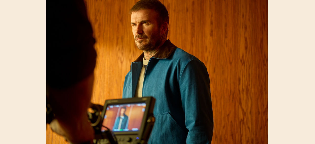 BOSS BY BECKHAM collection shooting behind-the-scenes