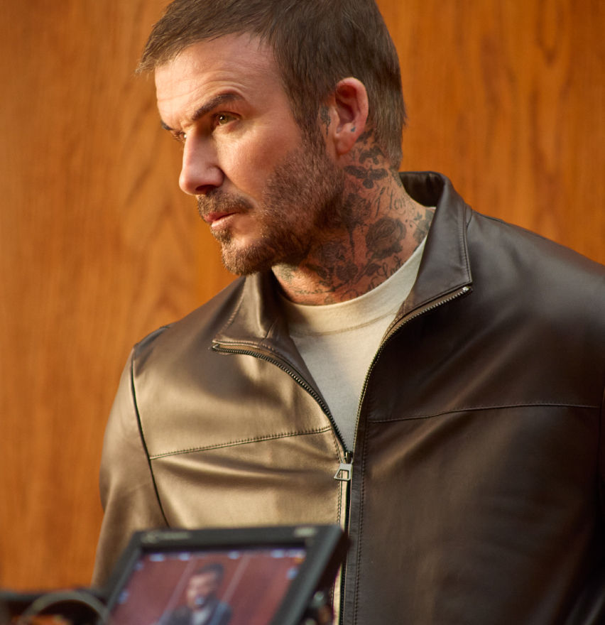 BOSS BY BECKHAM collection shooting behind-the-scenes