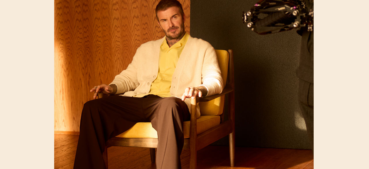 BOSS BY BECKHAM collection shooting behind-the-scenes