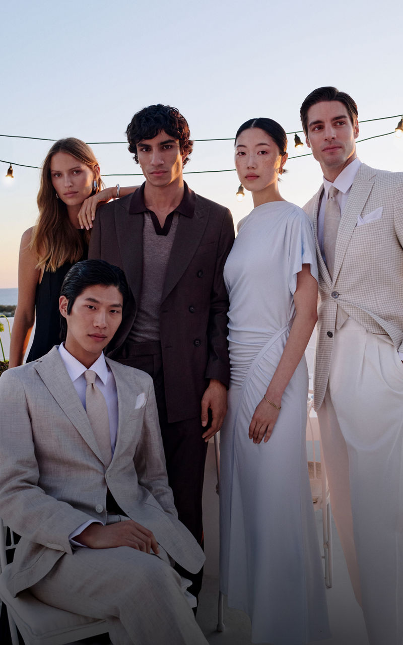 multiple models in occasion wear for member days