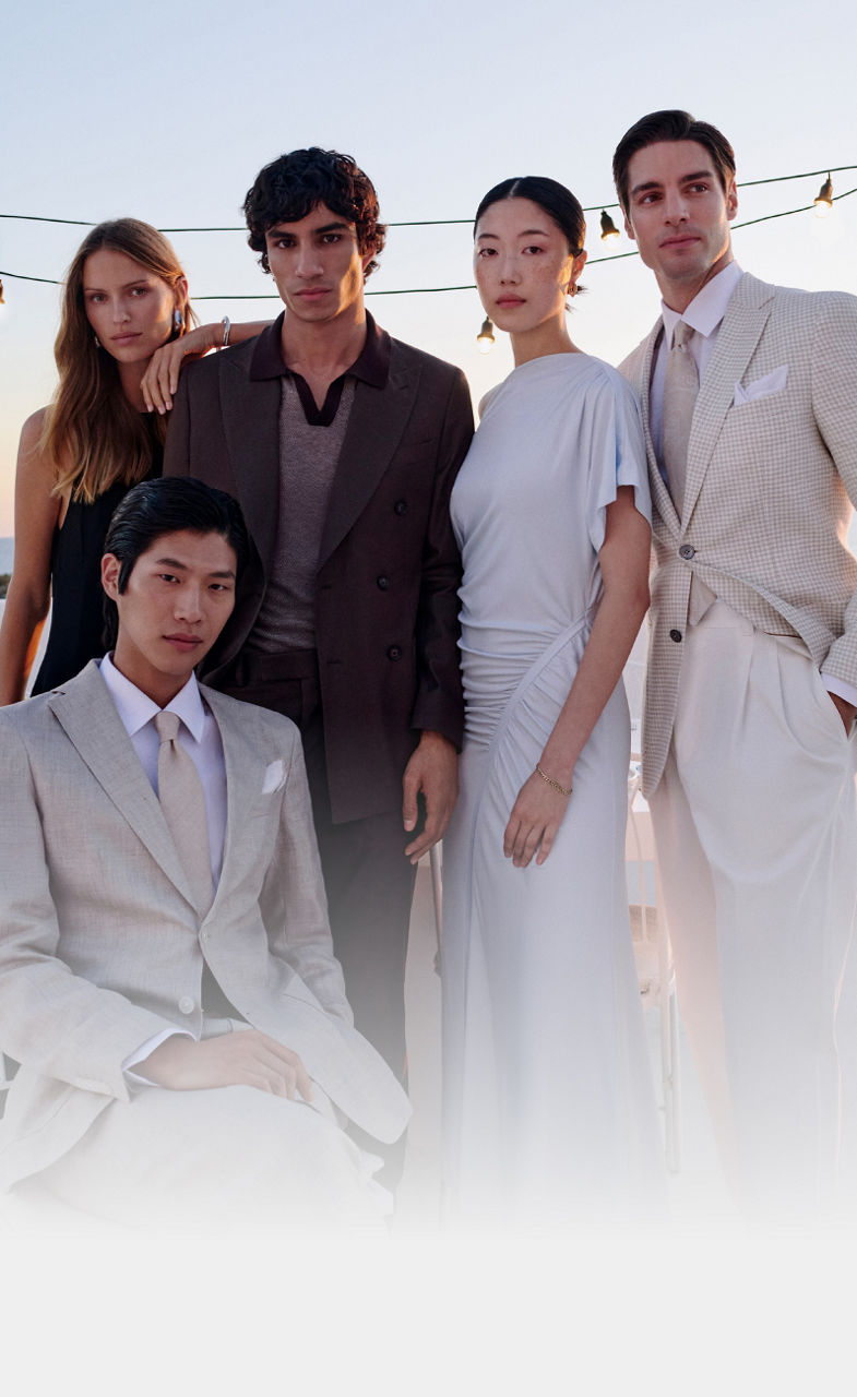 multiple models in occasion wear for member days