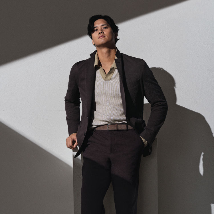 Look for men from the BOSS Selected by Shohei Ohtani collection