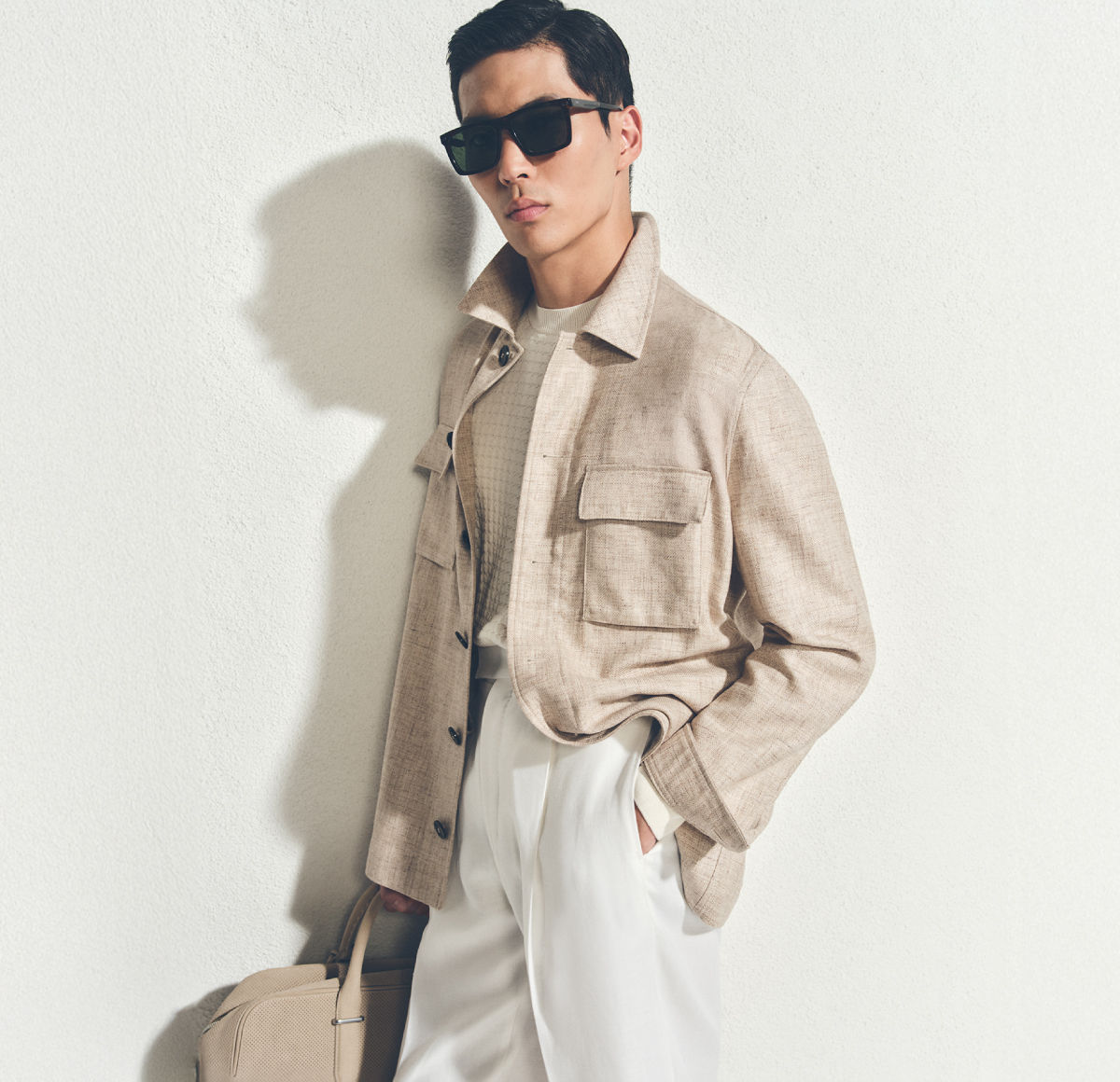 two outfits out off the timeles luxury collection by boss