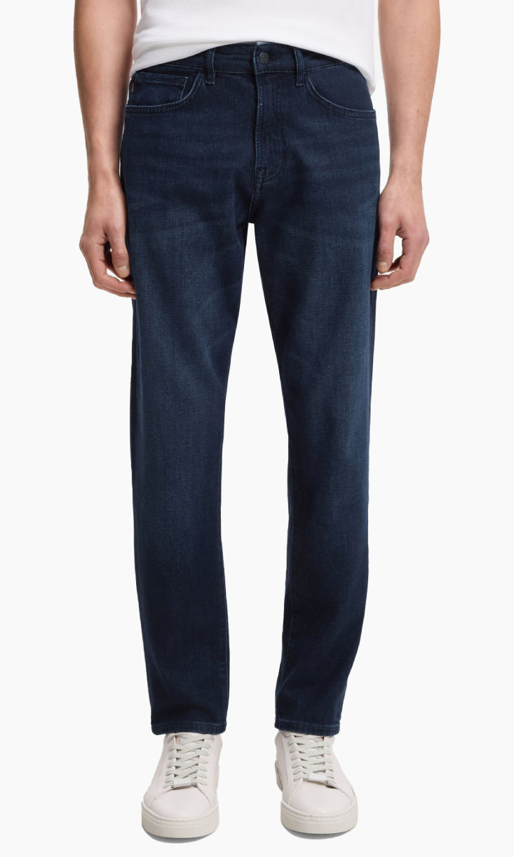 Shop HUGO BOSS tapered fit jeans
