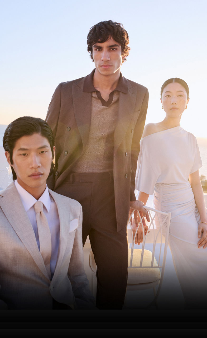 multiple models in occasion wear for find your look personality quiz