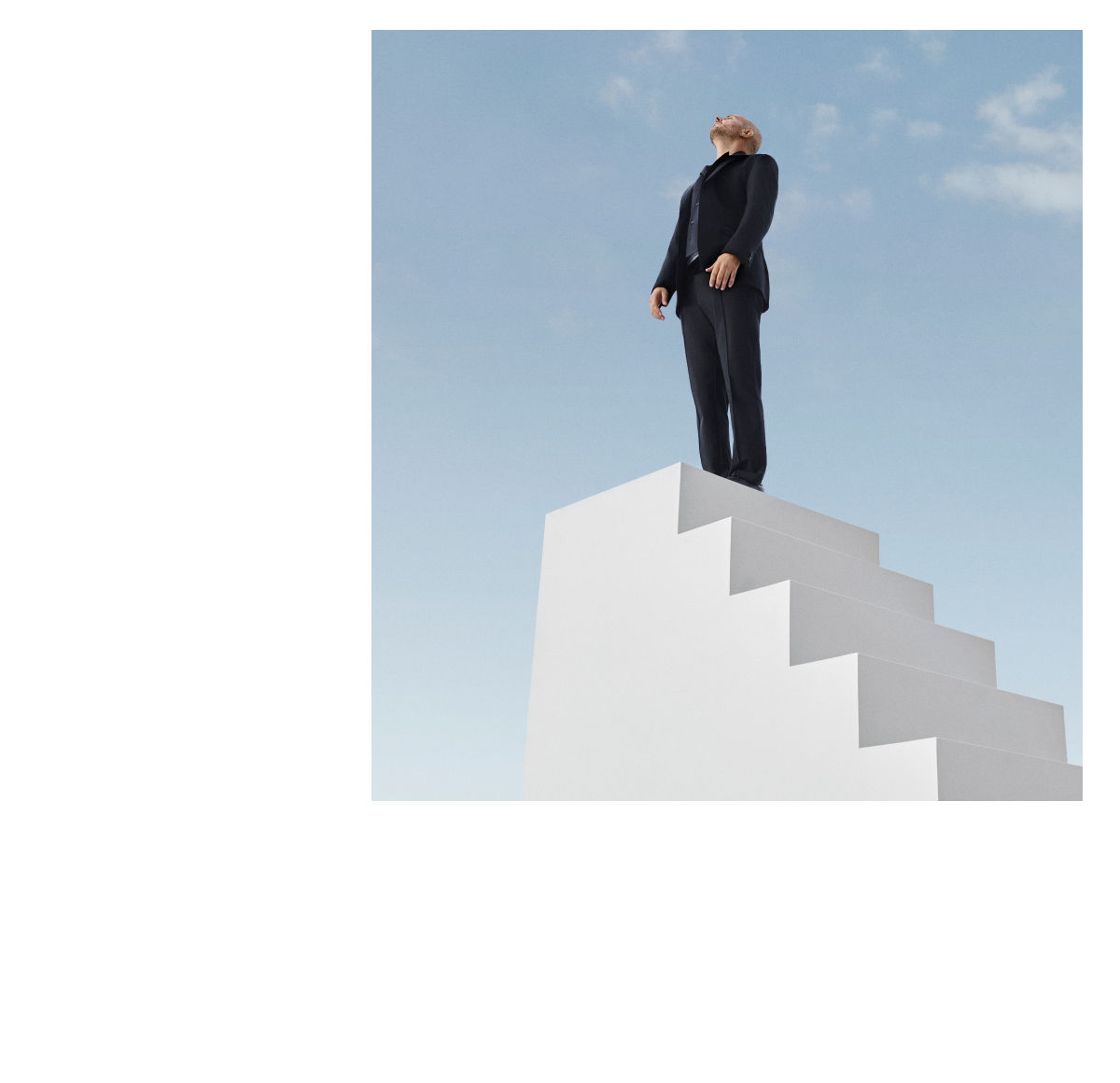 male model wearing BOSS Performance lightweight suit