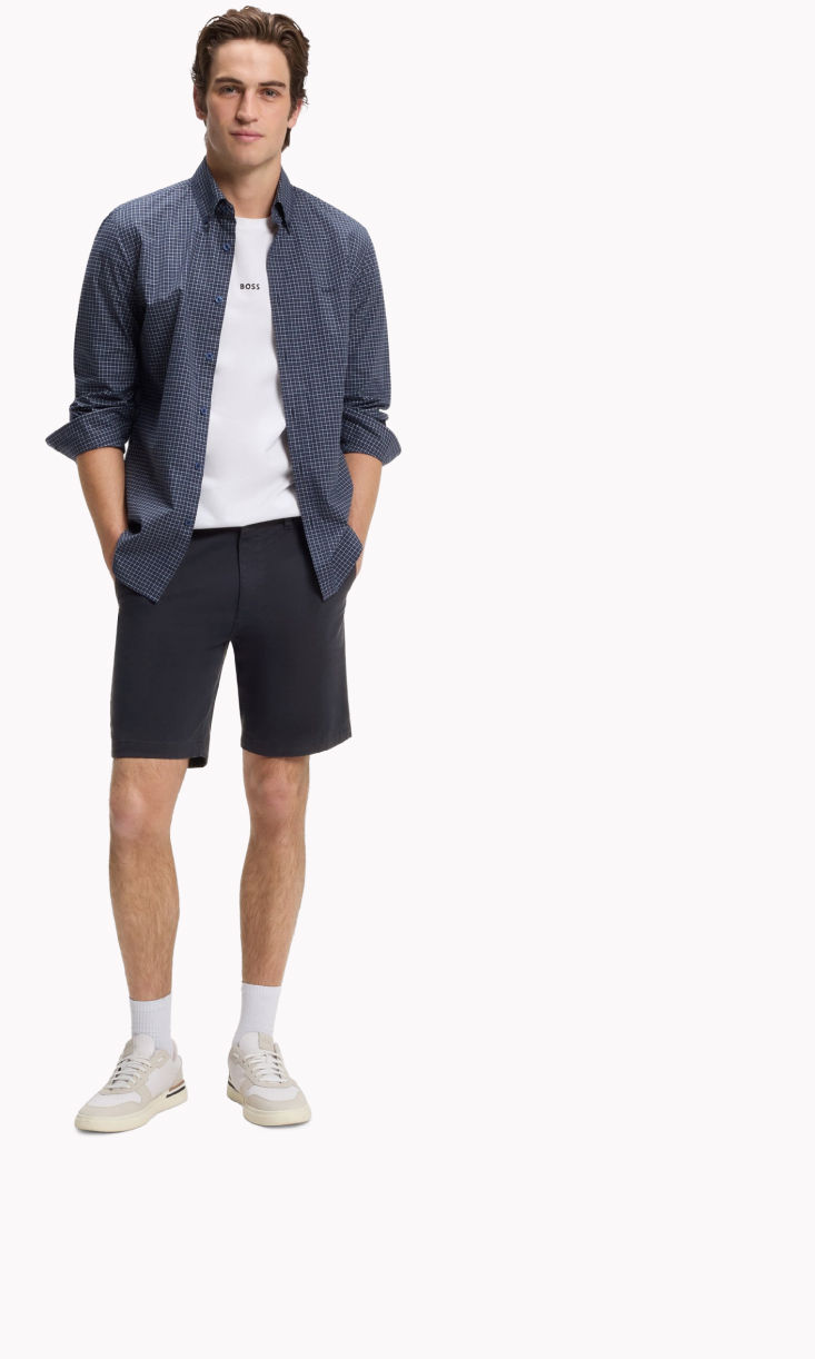 Selection of chino shorts for men by BOSS