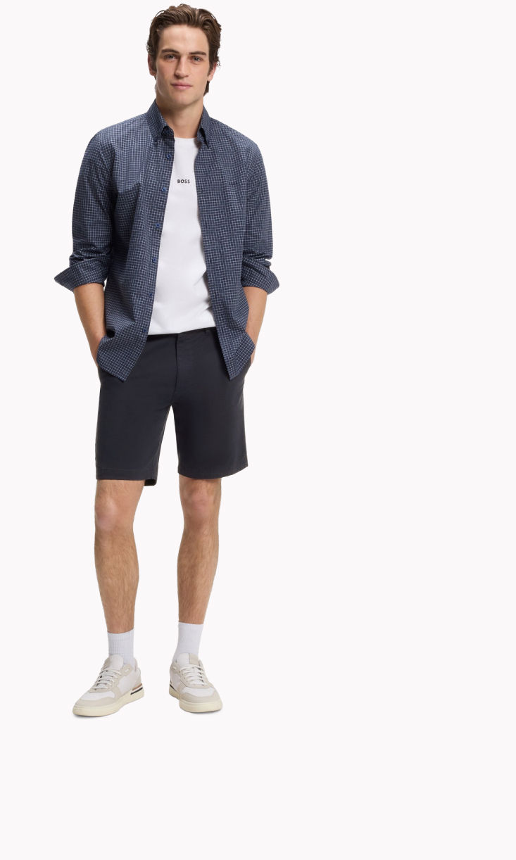Selection of chino shorts for men by BOSS