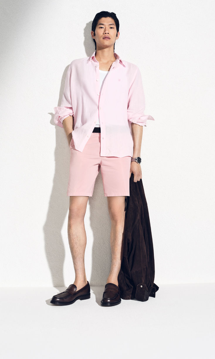 Selection of linen shirts for men by BOSS