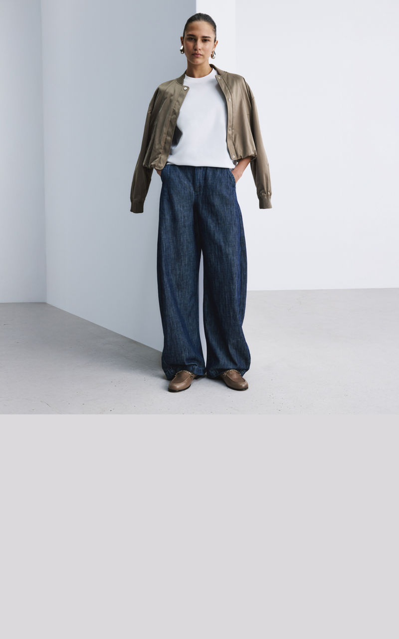 Barrel Fit Denim for Women by BOSS