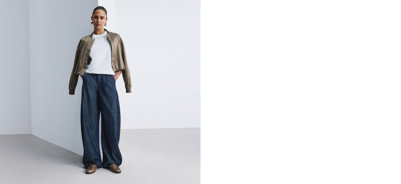 Barrel Fit Denim for Women by BOSS