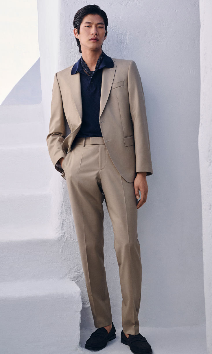 Selection of suits for men