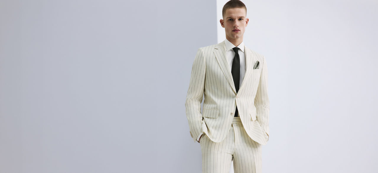 Selection of occasion and special events suits for men