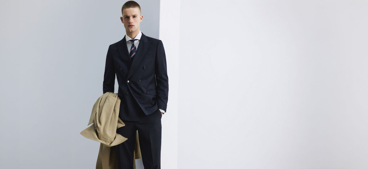 Selection of occasion and special events suits for men