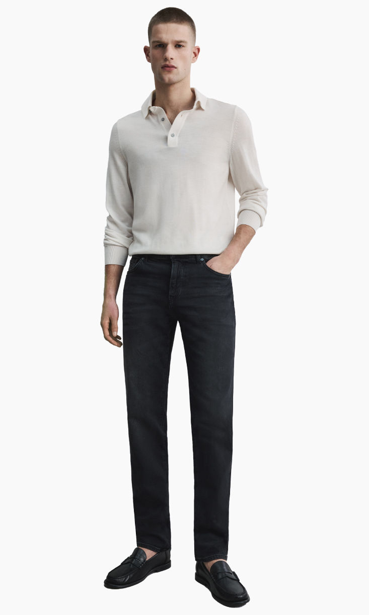 Shop HUGO BOSS regular fit JEANS