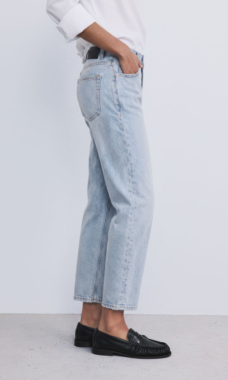 Shop HUGO BOSS mom fit jeans