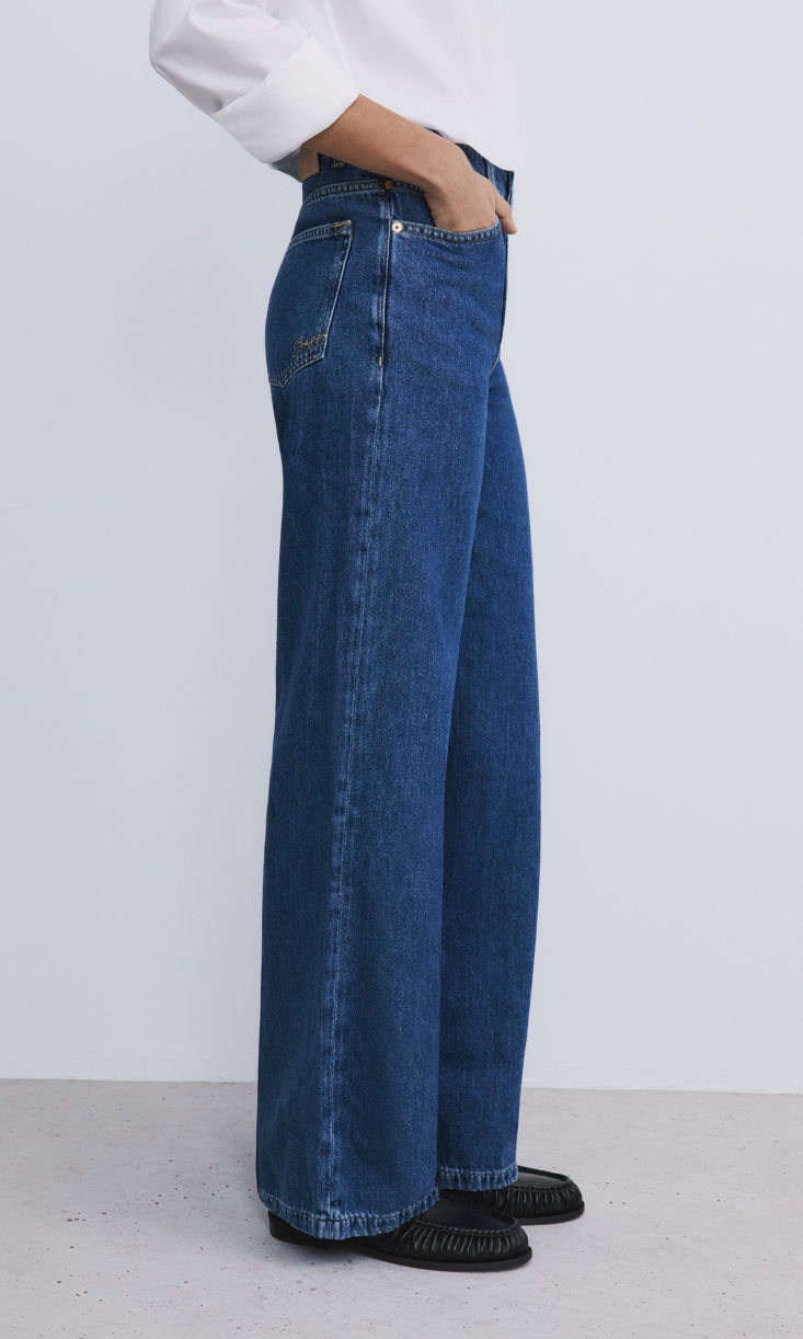 Shop HUGO BOSS wide leg jeans