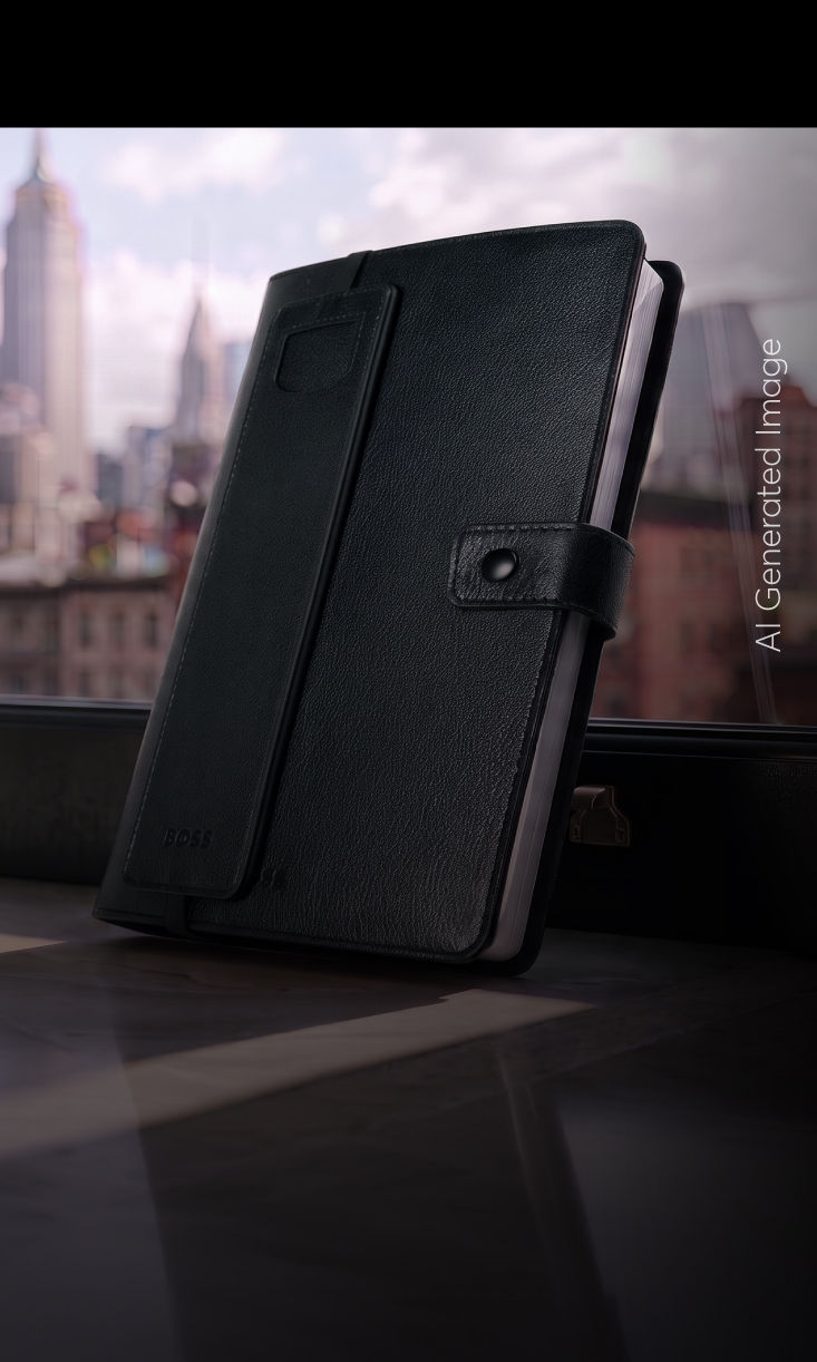 Receive a notebook by HUGO BOSS