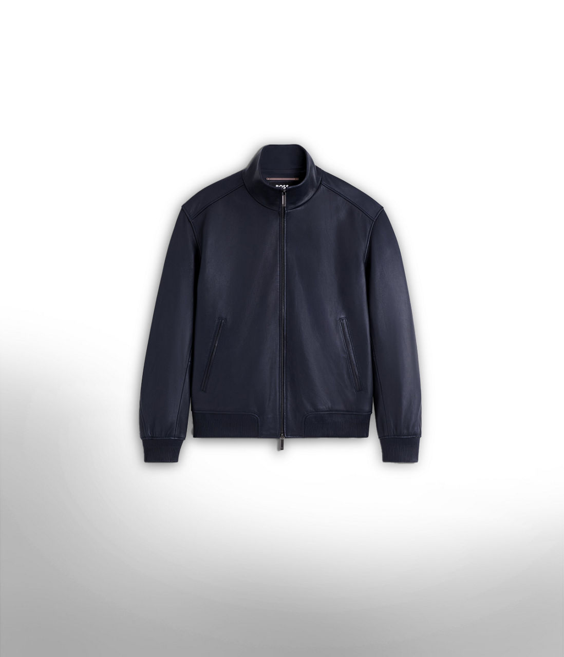 Leather jacket for men from the BOSS x Aston Martin collection
