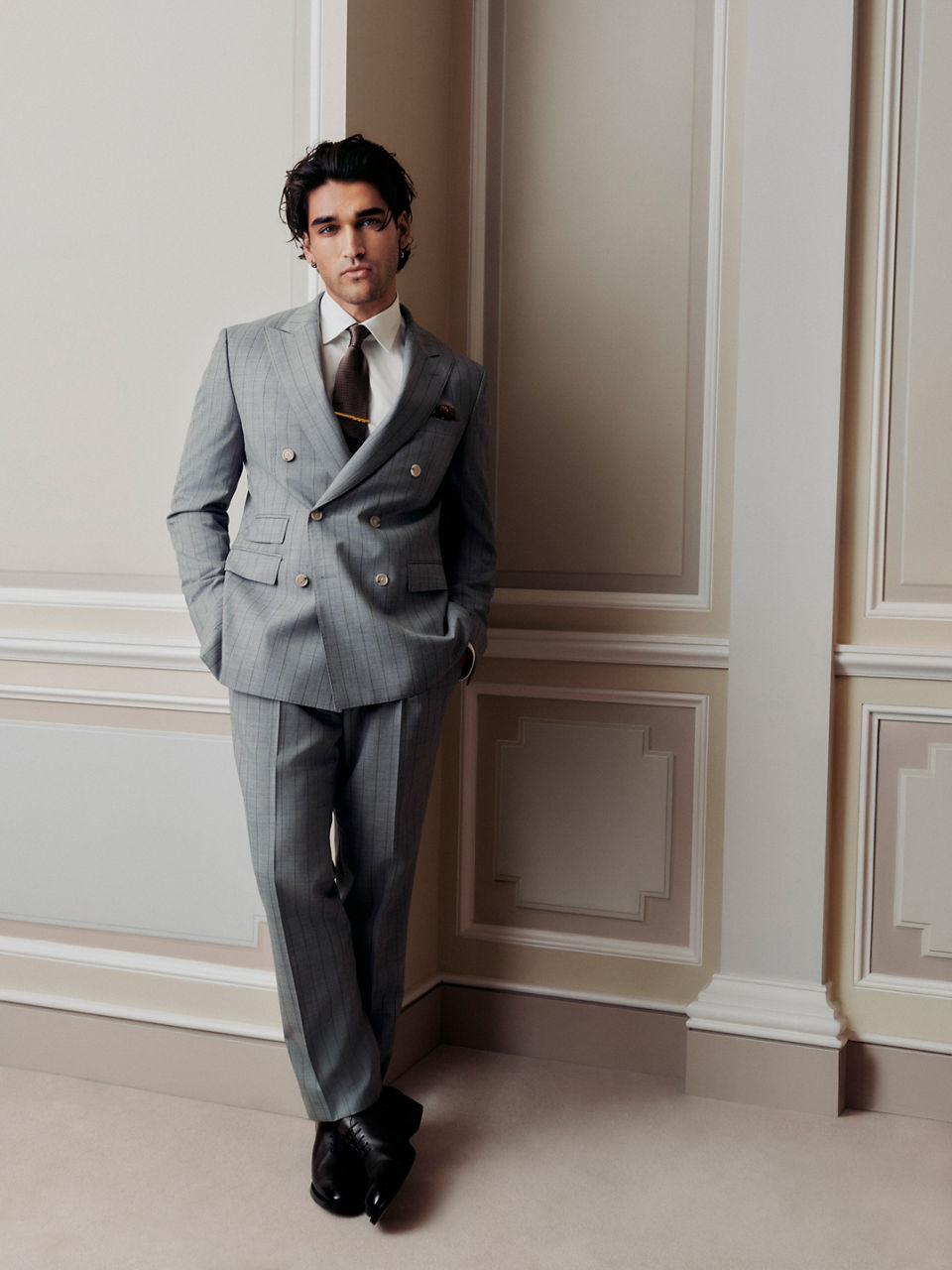 two outfits out off the timeles luxury collection by boss