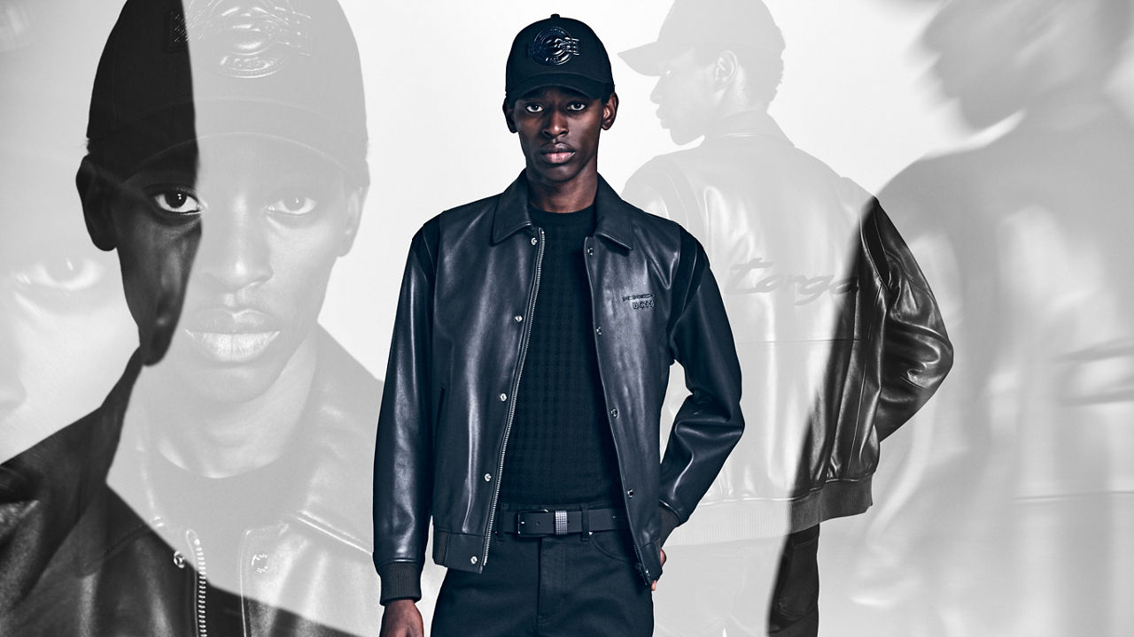 Man swinging golf club