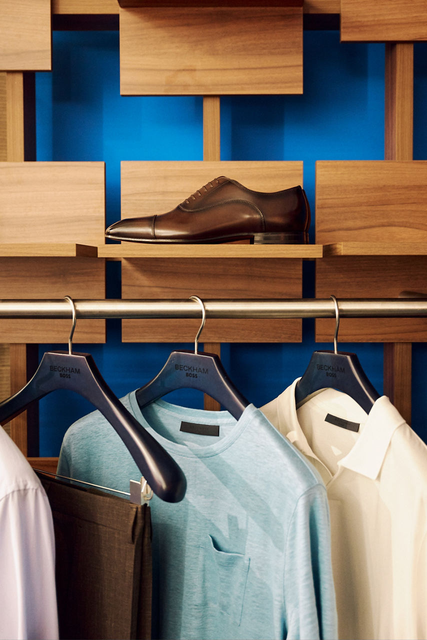 David Beckham attending the BOSS by Beckham SU26 collection launch event