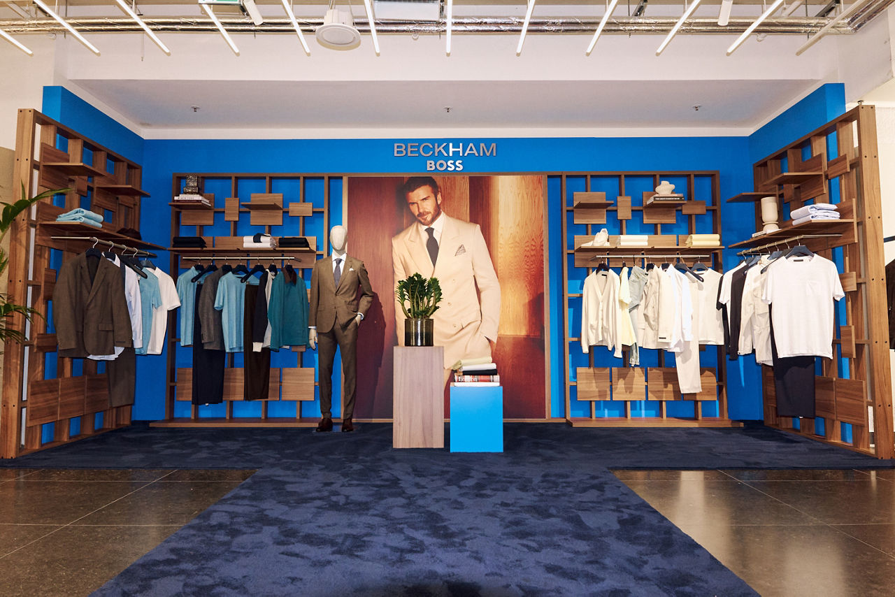 David Beckham attending the BOSS by Beckham SU26 collection launch event