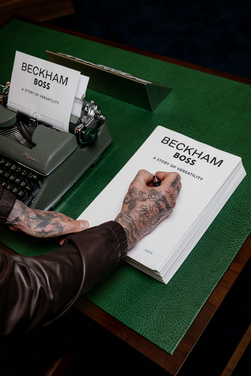 David Beckham attending the BOSS by Beckham SU26 collection launch event