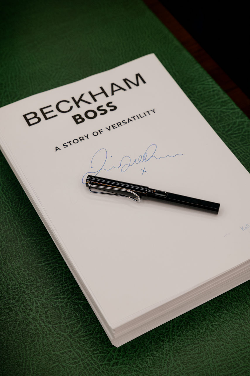 David Beckham attending the BOSS by Beckham SU26 collection launch event