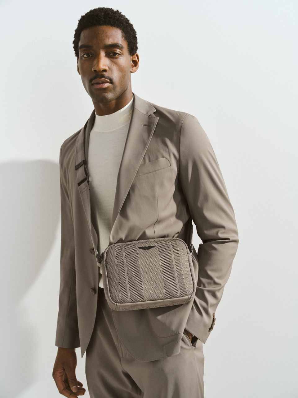 Bags selection from the BOSS x Aston Martin collection for men