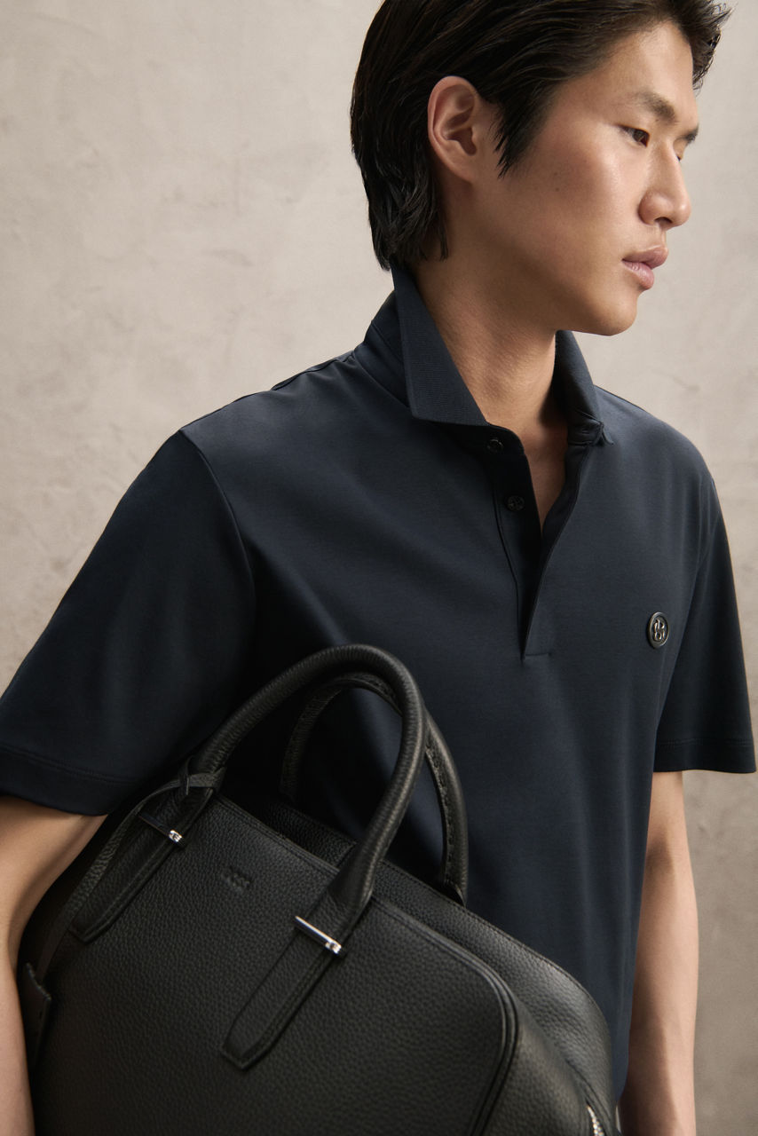 BOSS Polo with shorts