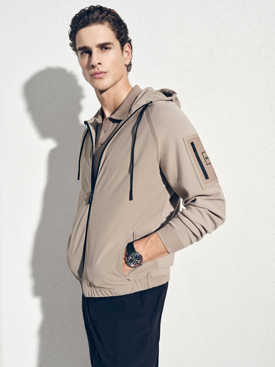 BOSS Polo with shorts