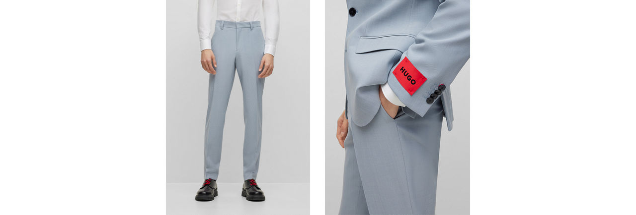 Light blue suit by HUGO