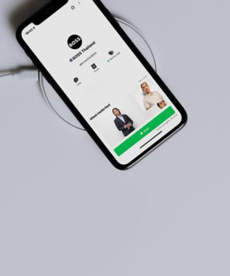 Thailand LINE BOSS account page on mobile