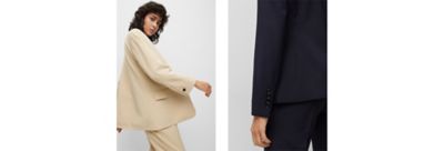 Beige and dark blue blazers by BOSS