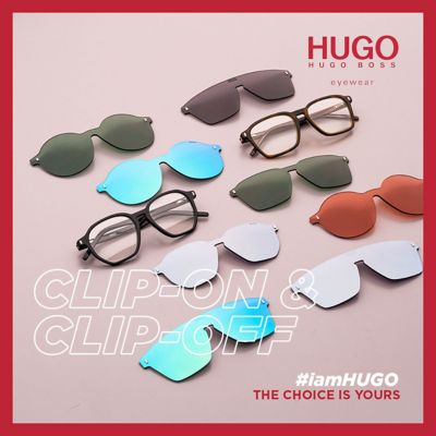 hugo boss rimless frames