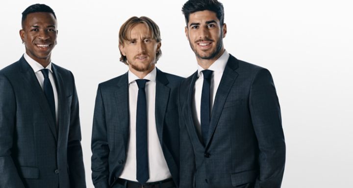 Real Madrid C F Players Wearing Boss Suits Casual Looks