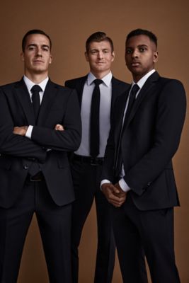 Real Madrid C F Players Wearing Boss Suits Casual Looks