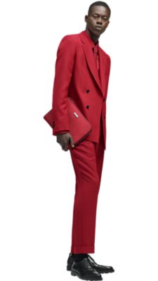 hugo boss red suit