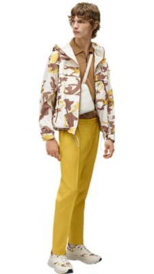 Black jacket trousers and shoes with red T-shirt for men by BOSS  