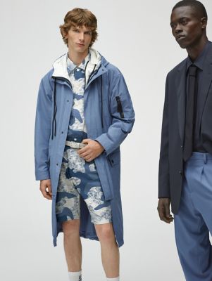 Blue coat and black sweater for men by BOSS 