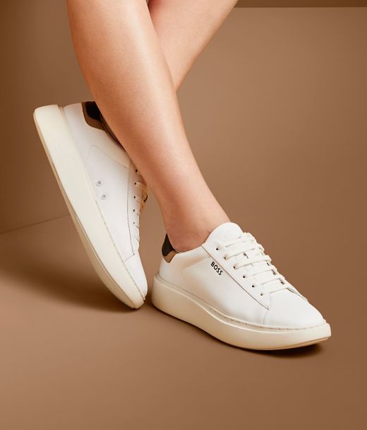 Vegen geestelijke gezondheid Controverse Sneakers in White by HUGO BOSS 