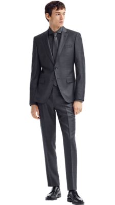 hugo boss grey suits