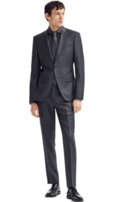 costume homme gris hugo boss