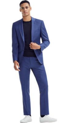 blue boss suit